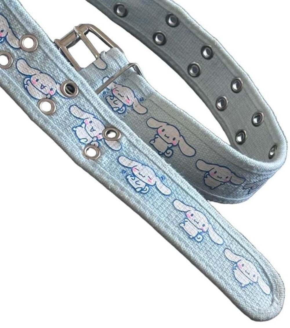 Sanrio Cinnamoroll Canvas hot topic Belt with Character Print, Size SM